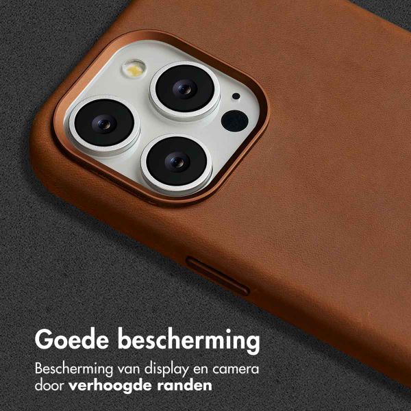 Accezz Vintage Leather Magsafe Backcover Apple iPhone 15 Pro Max - Tabacco Cognac