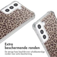 imoshion Design hoesje met koord Samsung Galaxy S21 FE - Leopard Mood
