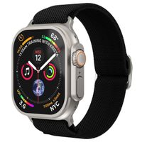 Vonmählen Classic Nylon Loop bandje Apple Watch | 44/45/46/49 mm - Zwart