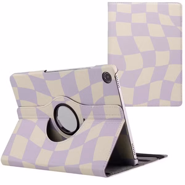 imoshion 360° Draaibare Design Bookcase Samsung Galaxy Tab A9 Plus - Dancing Cubes