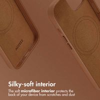Accezz Leather Back Cover with MagSafe Apple iPhone 13 - Sienna Brown