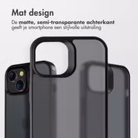 Accezz Rugged Frosted Backcover Apple iPhone 14 - Zwart