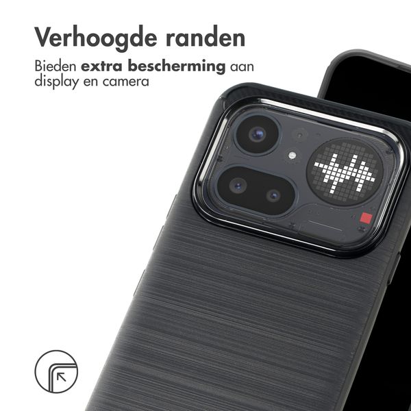 imoshion Brushed Backcover Nothing Phone (4a) Pro - Zwart