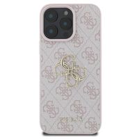 Guess 4G Metal Logo Backcover iPhone 16 Pro Max - Roze