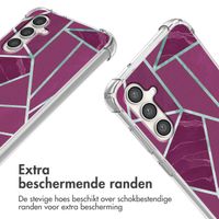 imoshion Design hoesje met koord Samsung Galaxy S23 FE - Bordeaux Graphic