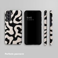 Selencia Vivid Backcover Samsung Galaxy S21 FE - Art Wave Black