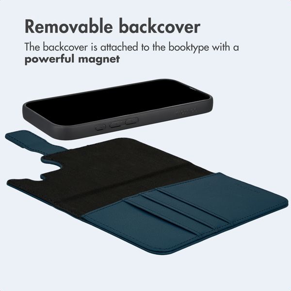 imoshion Uitneembare 2-in-1 Luxe Bookcase Apple iPhone 17 - Blauw