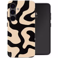Selencia Vivid Backcover met MagSafe Samsung Galaxy S24 - Art Wave Black