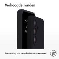Accezz Liquid Silicone Backcover met MagSafe Samsung Galaxy S26 FE - Zwart