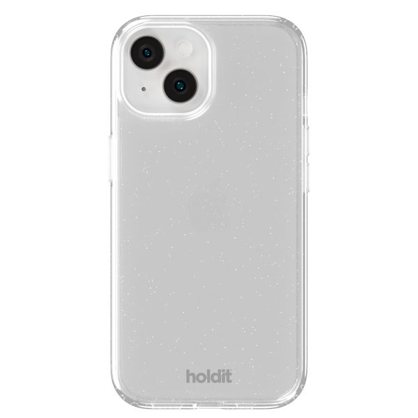 Holdit Glitter Case iPhone 13 / 14 / 15 - White