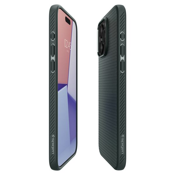 Spigen Liquid Air Backcover iPhone 15 Pro - Abyss Green