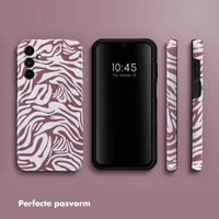 Selencia Vivid Tough Backcover Samsung Galaxy A15 (5G/4G) - Trippy Swirl Dark Rose