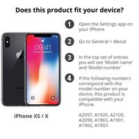 Design Backcover iPhone X / Xs - Grafisch Wit / Koper