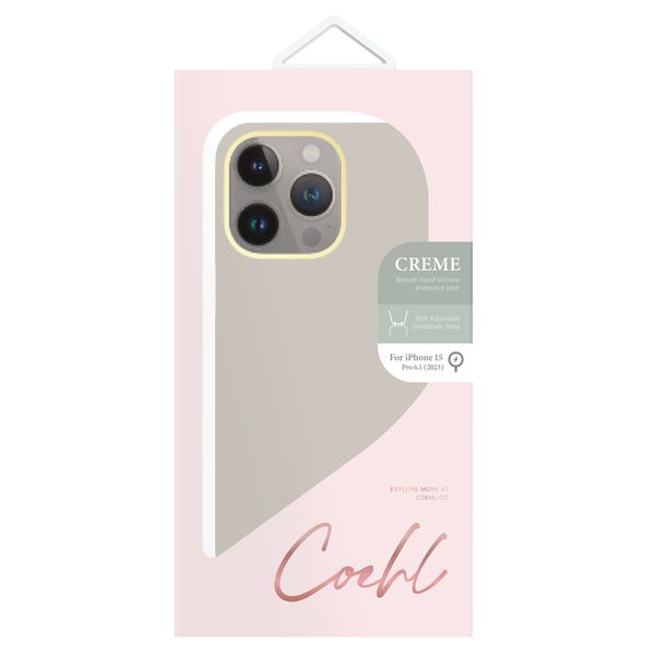 Coehl Crème MagSafe Backcover met koord iPhone 15 Pro Max - Ivory