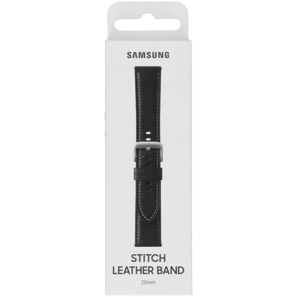 Samsung Originele Leather Band Galaxy Watch Active 2 / Watch 3 41mm - Zwart