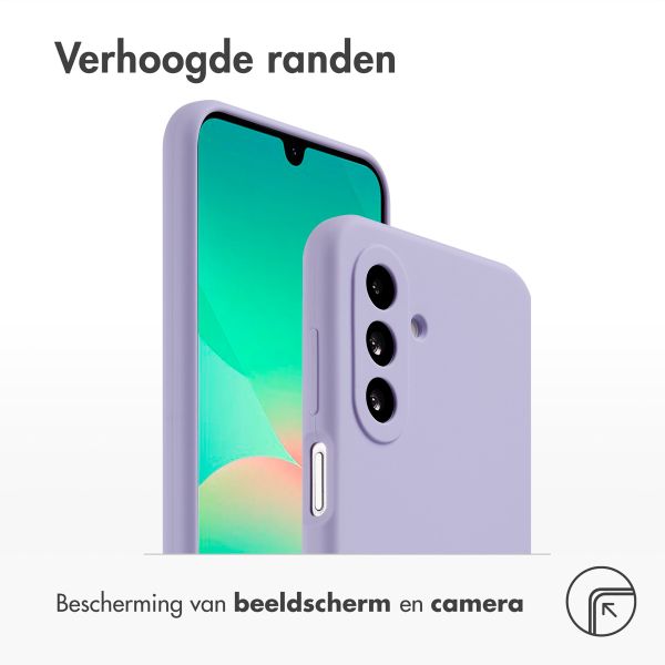 Accezz Liquid Silicone Backcover Samsung Galaxy A26 - Paars