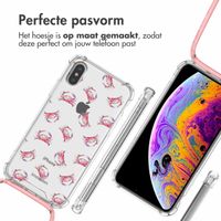 imoshion Design hoesje met koord Apple iPhone Xs / X - Crab Watercolor