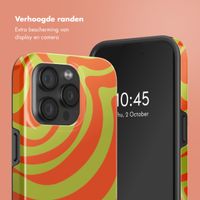 Selencia Vivid Backcover met MagSafe Apple iPhone 15 Pro - Wavy Swirl Orange Fern