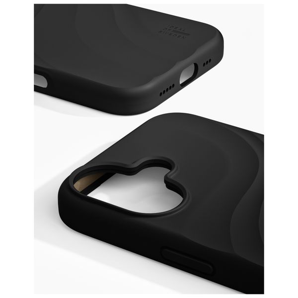 iDeal of Sweden Soft Swirl Silicone MagSafe Case Apple iPhone 17 - Velvet Black