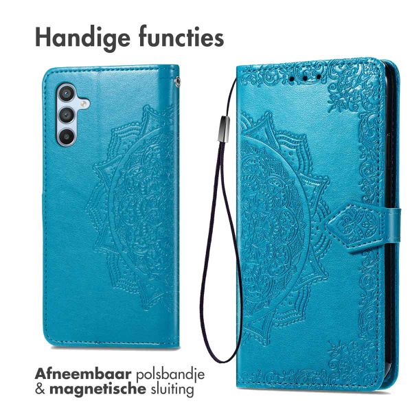 imoshion Mandala Bookcase Samsung Galaxy A34 (5G) - Turquoise