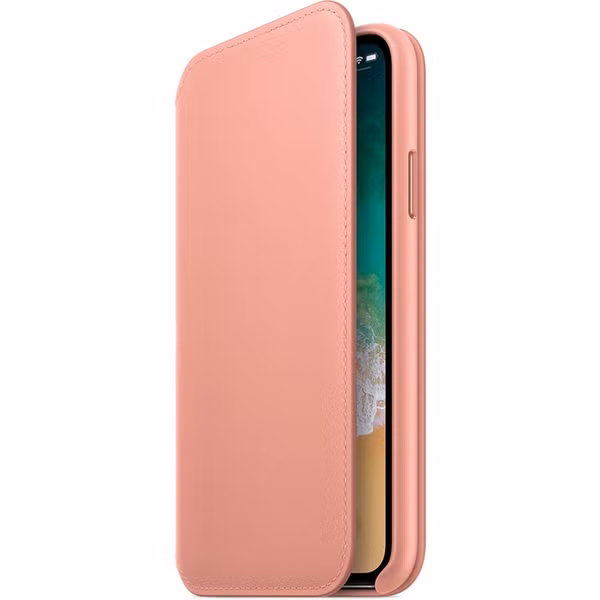 Apple Leather Folio Bookcase Apple iPhone X / Xs - Soft Pink