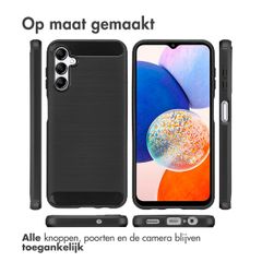 imoshion Brushed Backcover Samsung Galaxy A14 (5G/4G) - Zwart