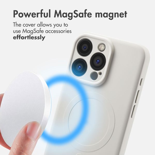imoshion Colour Back Cover with MagSafe Apple iPhone 15 Pro Max - Beige