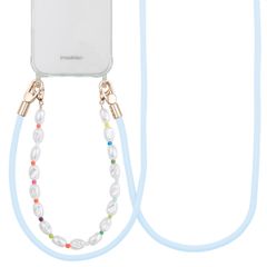 imoshion Gekleurde Telefoonkoorden set met Parels - Lichtblauw