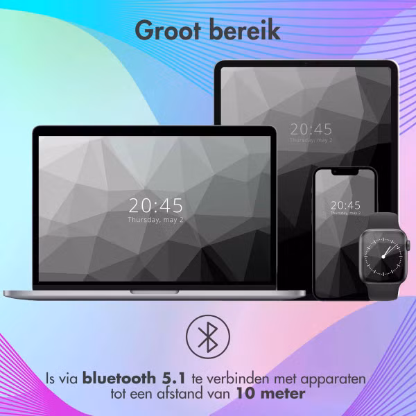 imoshion Draadloze Kinderkoptelefoon LED Light - Decibelbegrenzer - Met AUX kabel - Cobalt Blue