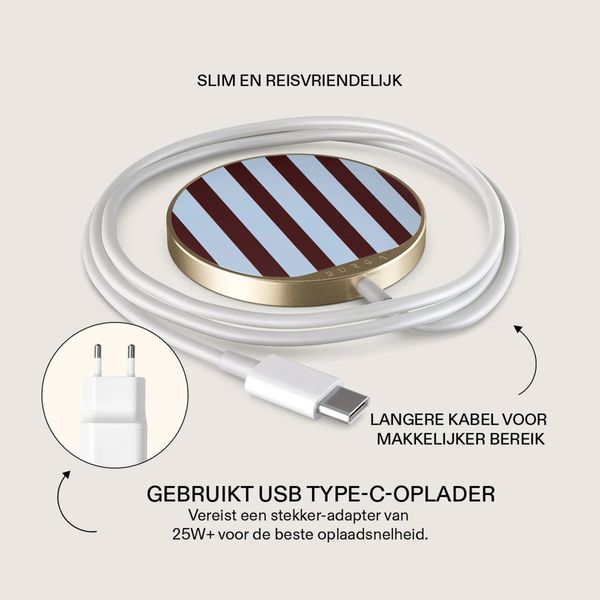 Burga Draadloze Magnetische Oplader - MagSafe en Qi2 - Offline / Gold