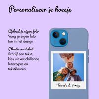 Gepersonaliseerd Color Backcover MagSafe met afneembaar koord en polaroid  iPhone 13 - Ash Blue