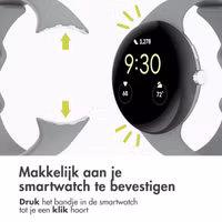 imoshion Siliconen⁺ bandje Google Pixel Watch 3 / 4 (45 mm) - Maat S - Grijs