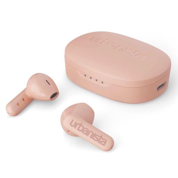 Urbanista Copenhagen - Draadloze oordopjes - Bluetooth draadloze oortjes - Dusty Pink