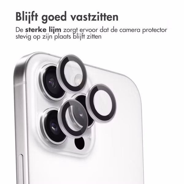 imoshion 2 Pack Camera lens protector Apple iPhone 16 Pro / 16 Pro Max - Wit / Titanium
