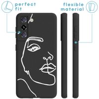 imoshion Design hoesje Samsung Galaxy S21 - Line Art Woman White