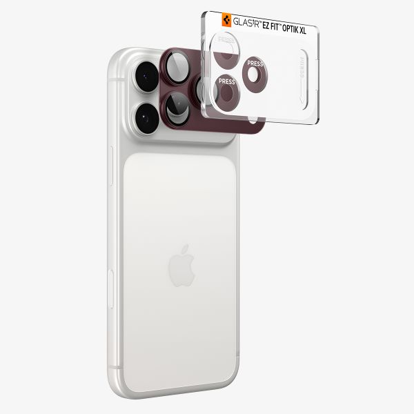 Spigen Optik Pro XL - 1 pack Apple iPhone 18 Pro Max - Dark Cherry