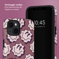 Selencia Vivid Backcover met MagSafe Apple iPhone 14 - Wavy Smiley Pink