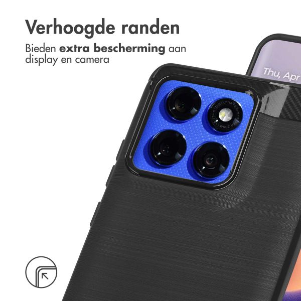 imoshion Brushed Backcover Motorola Edge 60 Pro - Zwart