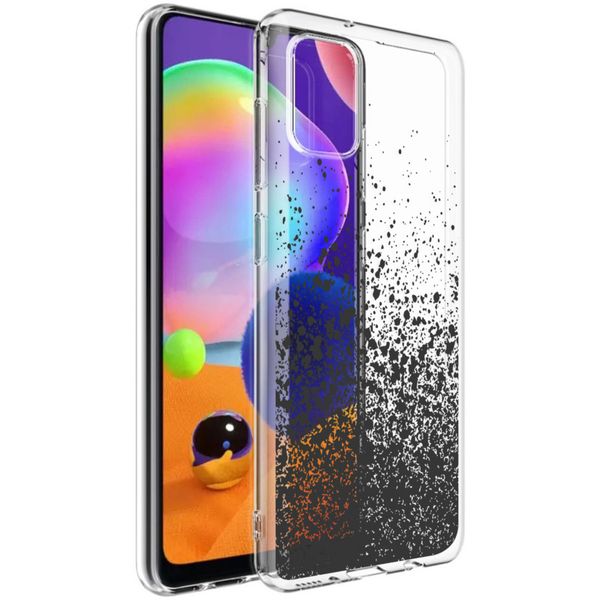 imoshion Design hoesje Samsung Galaxy A31 - Spetters - Zwart