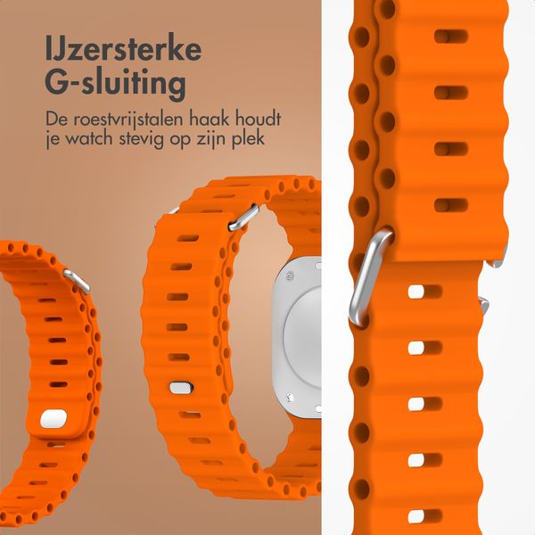 Accezz Ocean bandje Apple Watch Series 1 - 9 / SE (38/40/41 mm) | Series 10 / 11 (42 mm) - Oranje
