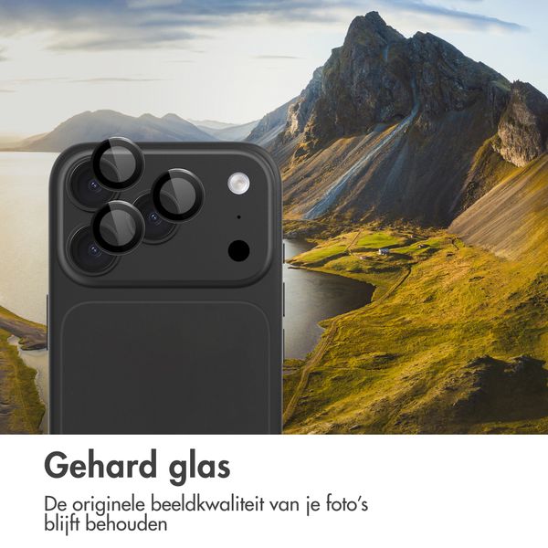 imoshion 2 Pack Camera lens protector voor de Apple iPhone 18 Pro / 18 Pro Max - Black