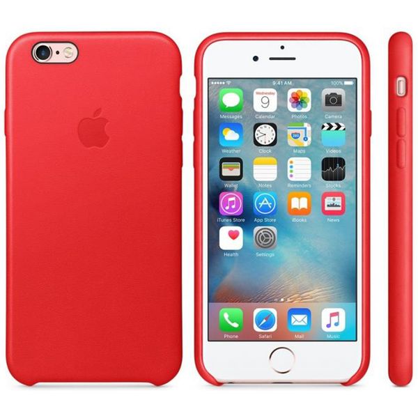 Apple Leather Backcover Apple iPhone 6 / 6s - Red