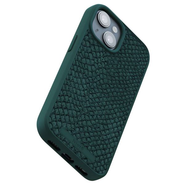 Njorð Collections Salmon Leather MagSafe Case iPhone 15 - Green