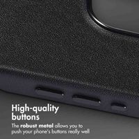 Accezz Leather Back Cover with MagSafe Apple iPhone 15 Pro Max - Onyx Black