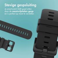 imoshion Siliconen sportbandje met gesp - Universeel 22 mm aansluiting - Zwart