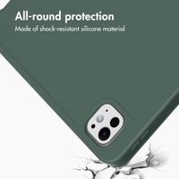 Accezz Smart Silicone Book Case Apple iPad Pro 13 (2025) M5 / (2024) M4 - Dark Green