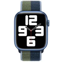 Apple Sport Loop band Apple Watch Series 1 t/m 9 / SE (38/40/41 mm) | Series 10 / 11 (42 mm) - Abyss Blue/Moss Green