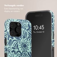 Selencia Vivid Tough Backcover met MagSafe Apple iPhone 16 Pro - Tropical Vibes Light Blue