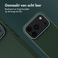 Accezz MagSafe Leather Backcover Apple iPhone 18 Pro Max / 17 Pro Max - Cedar Green