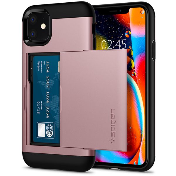 Spigen Slim Armor CS Backcover iPhone 11 - Rosé Goud